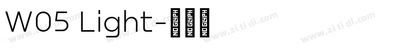 W05 Light字体转换